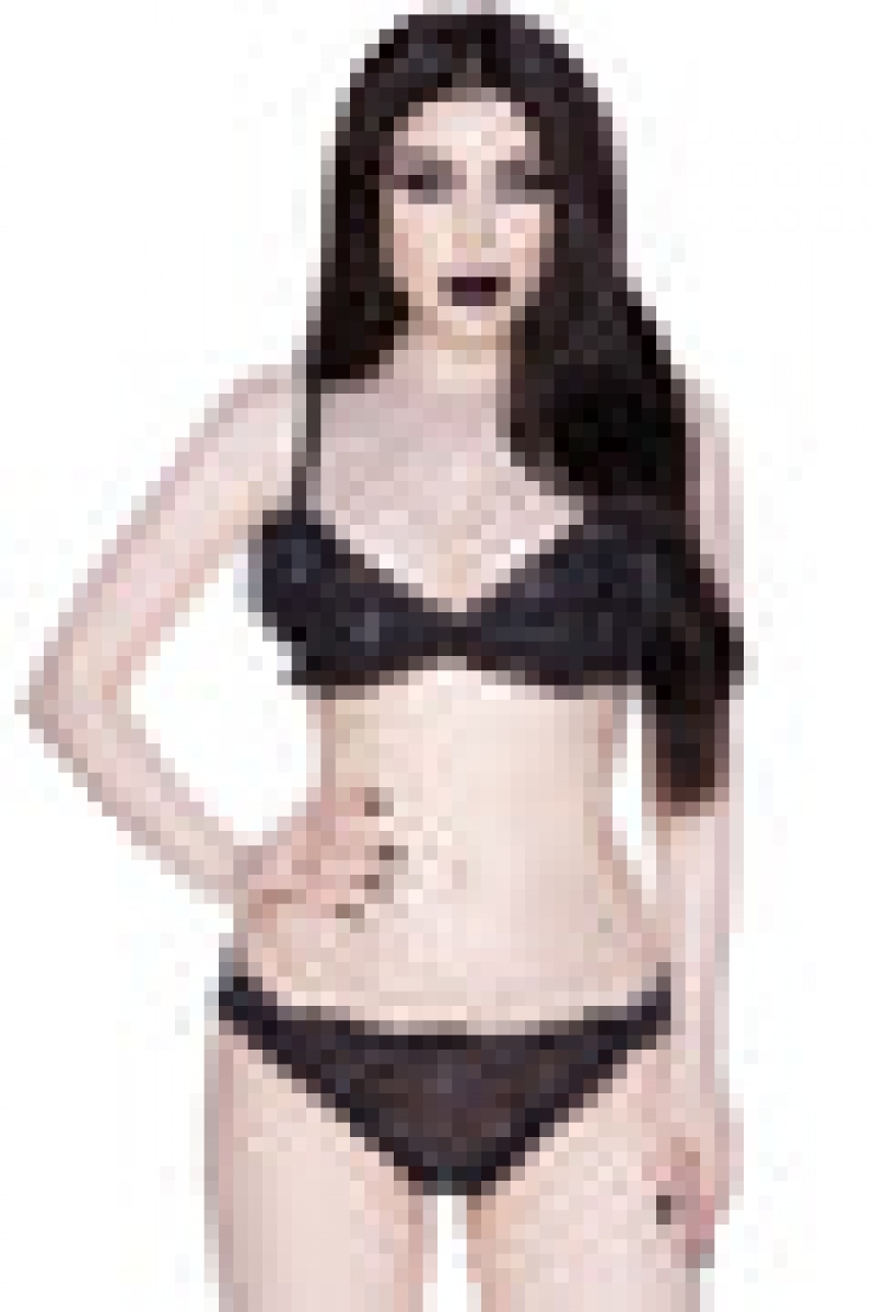 Killstar Macy Bralet Negros | 62839-LUJF