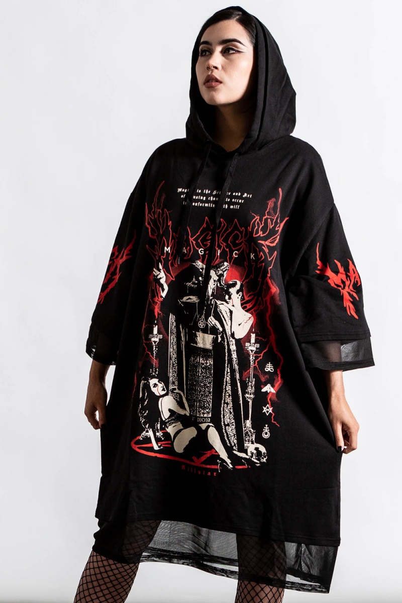 Killstar Magick Hood Top Negros | 85930-HSNY