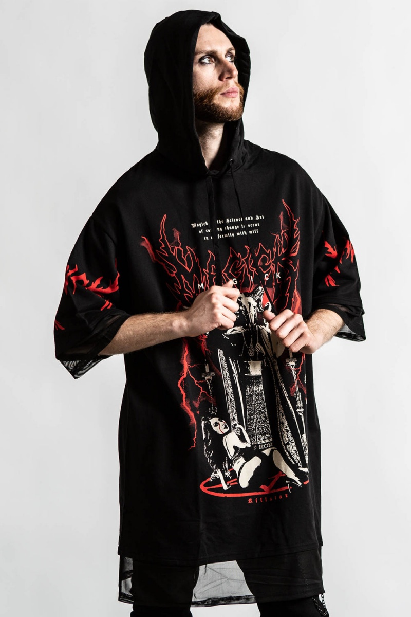 Killstar Magick Hood Top Negros | 85930-HSNY