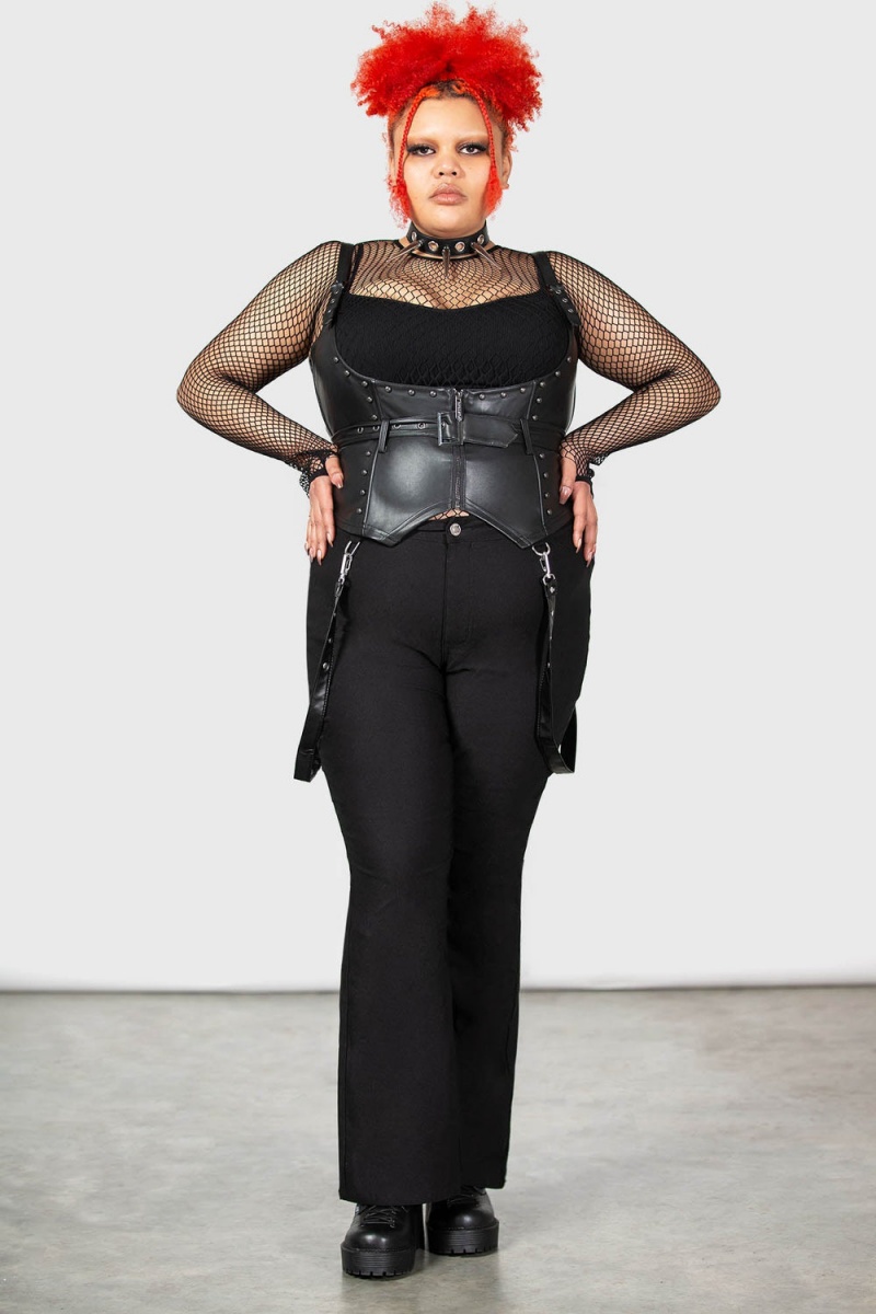 Killstar Malapas Underbust Corset [PLUS] Negros | 43127-RFDY