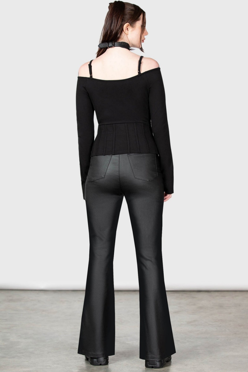 Killstar Maleficent's Mirage Trousers Negros | 05249-IYXZ