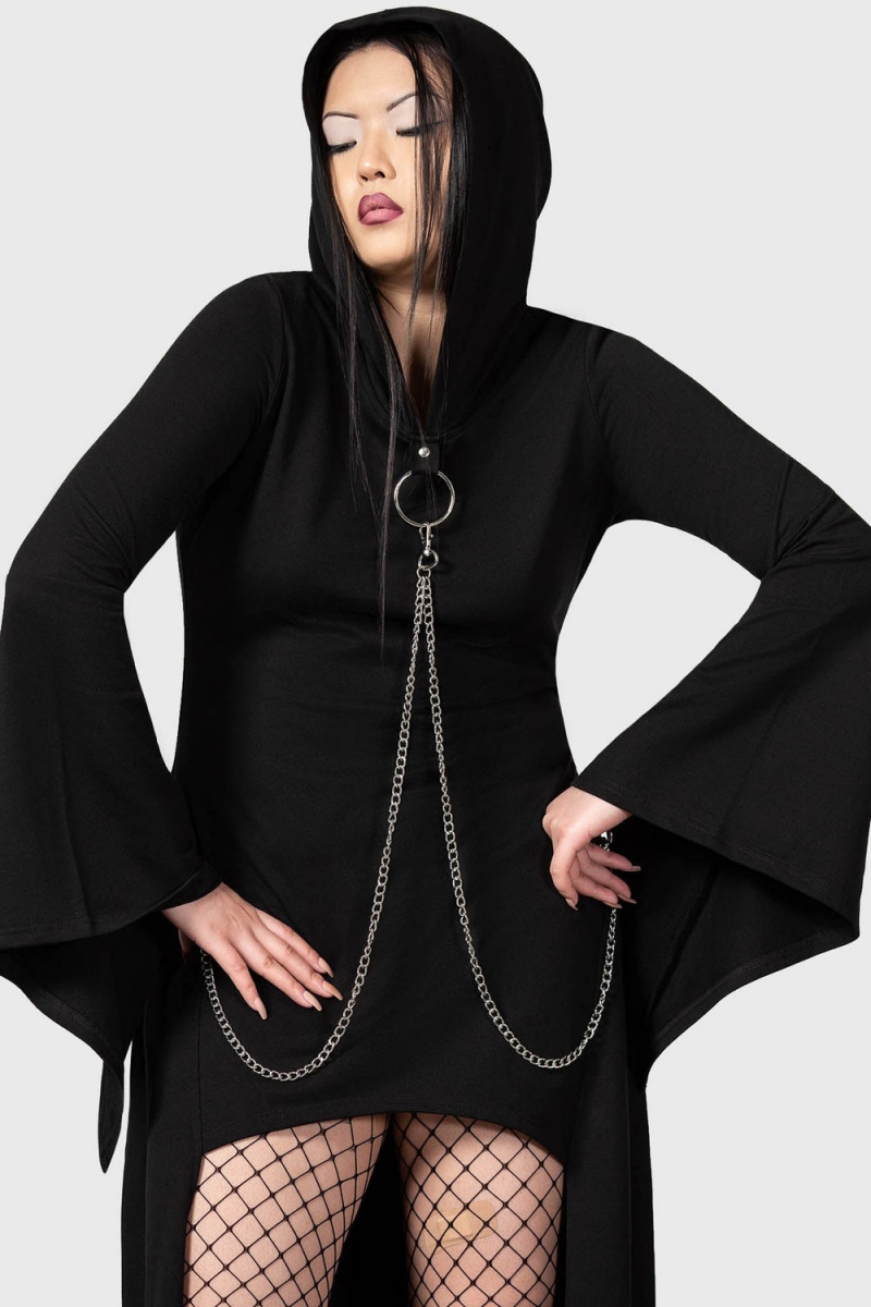 Killstar Malice In Chains Cloak Negros | 63954-ZKYS