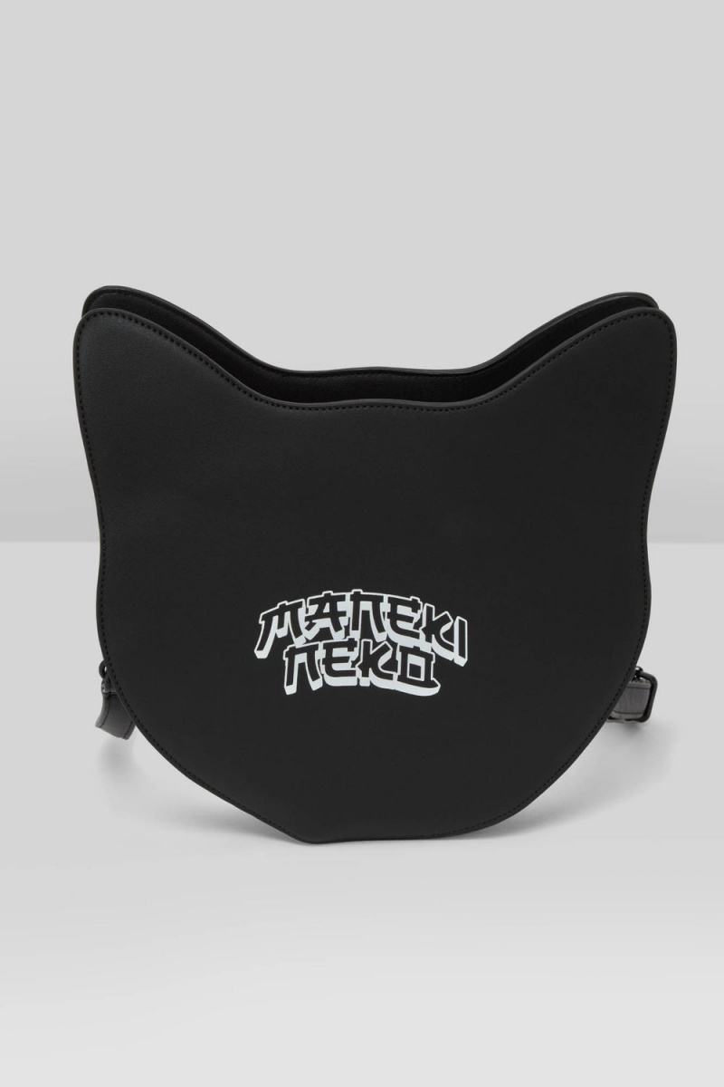 Killstar Maneki-Neko Handbag Negros | 68147-ZNFA