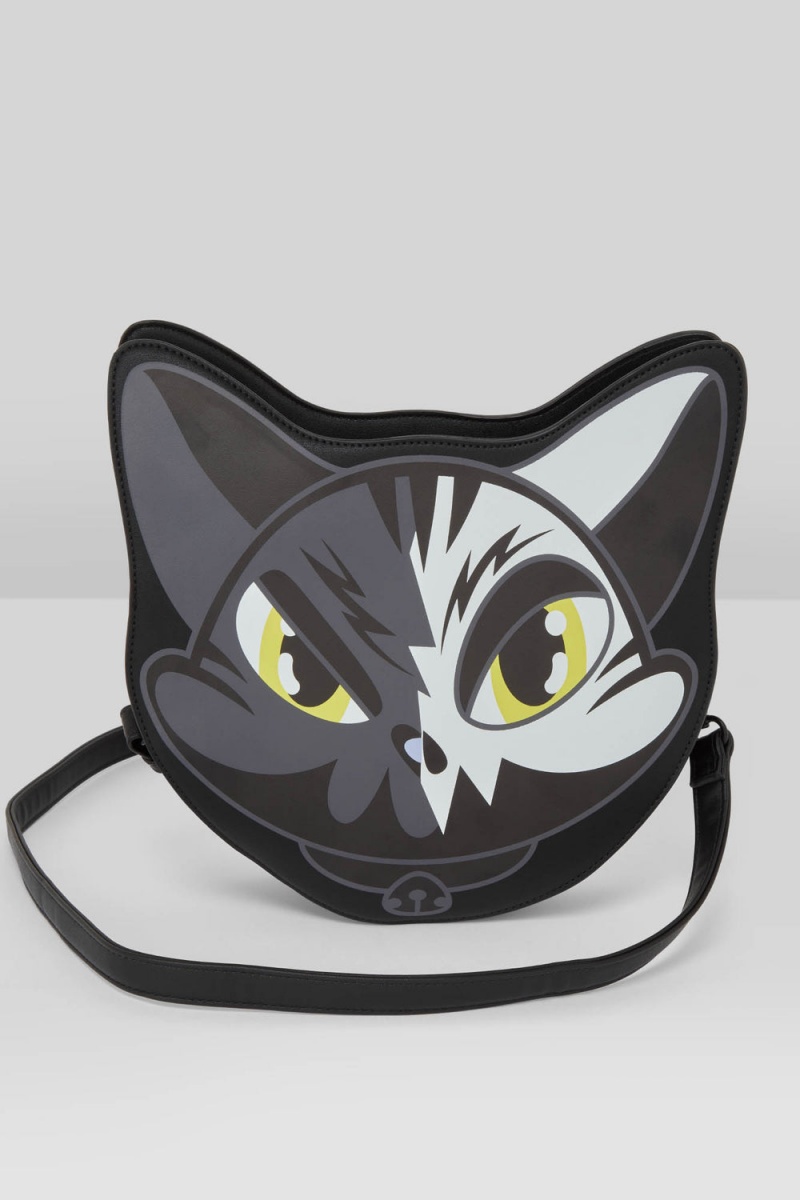 Killstar Maneki-Neko Handbag Negros | 68147-ZNFA