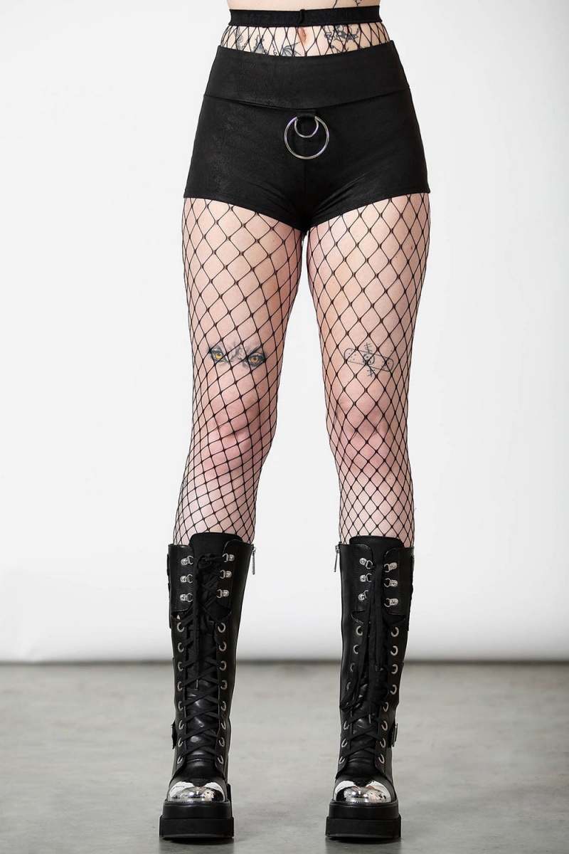 Killstar Melvina Hotpants Negros | 18265-MXOQ