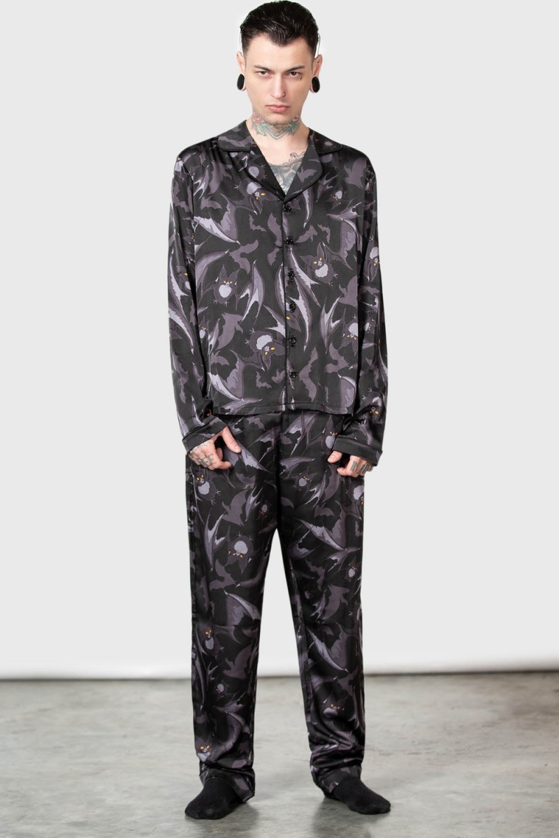 Killstar Midnight Ire Lounge Set Negros | 19270-MNLU