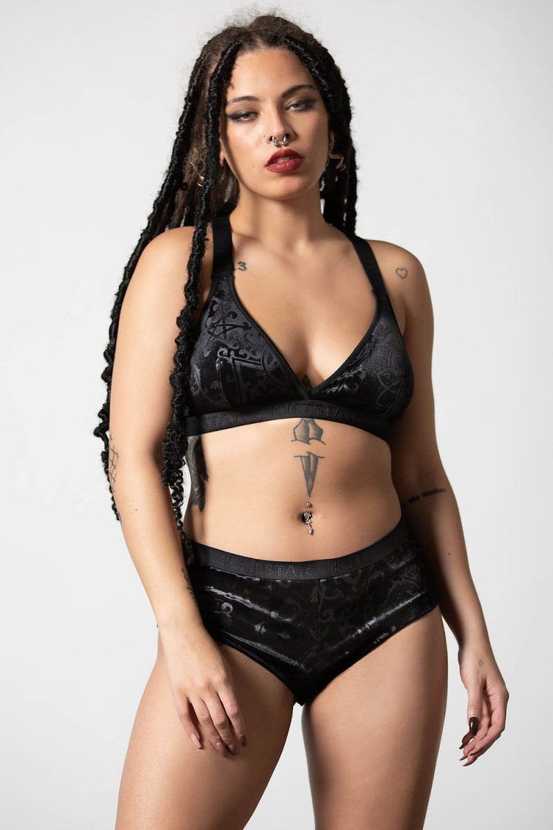 Killstar Moody Panty Negros | 68471-WXPJ