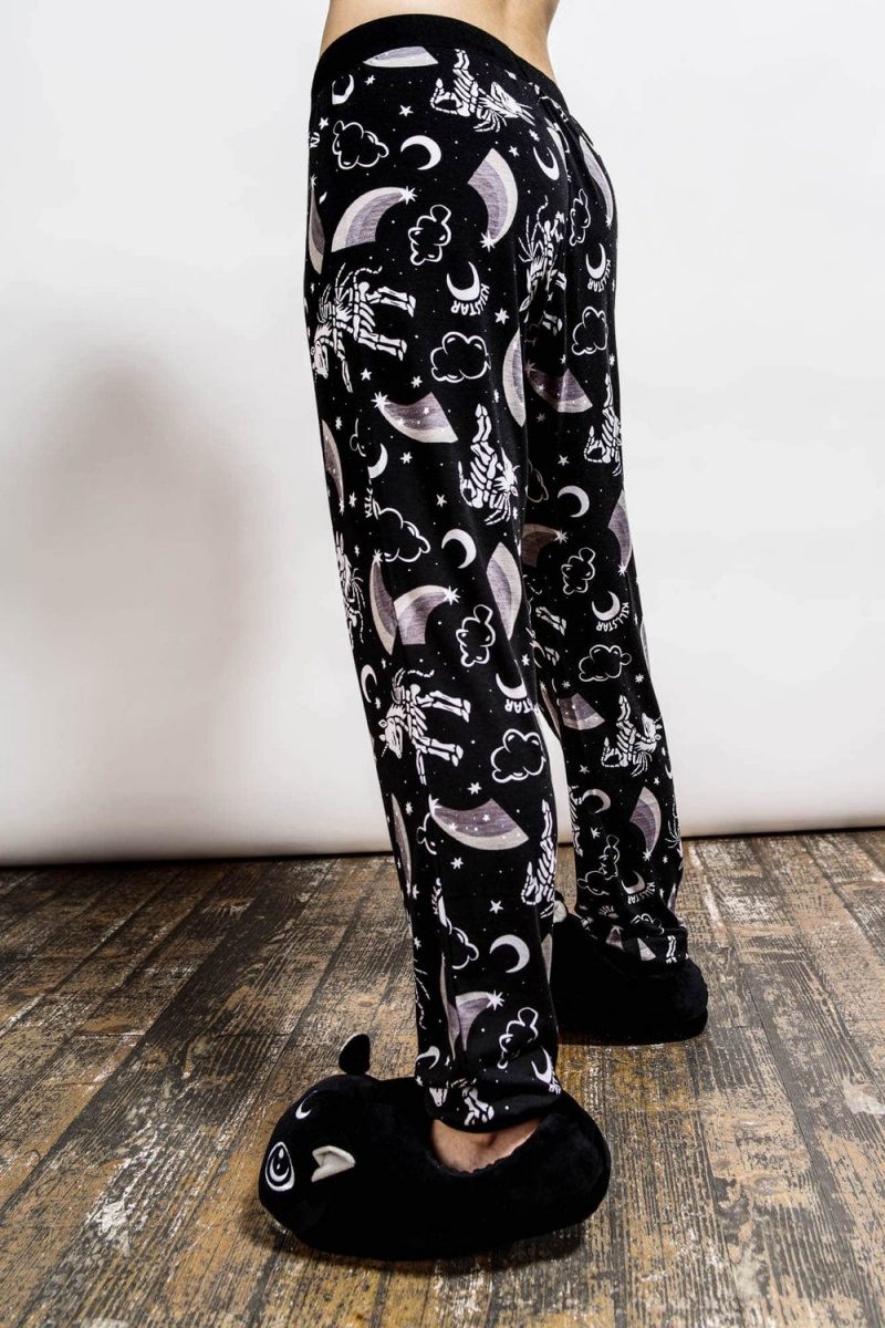 Killstar Moonbow Lounge Pants Negros | 65149-ICXV