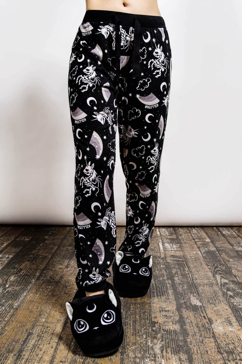 Killstar Moonbow Lounge Pants Negros | 65149-ICXV