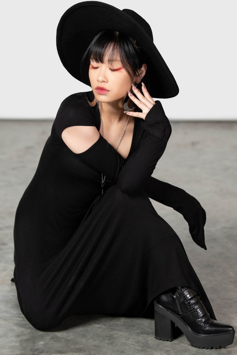 Killstar Morgan Le Fay Vestido Negros | 12653-ESKR
