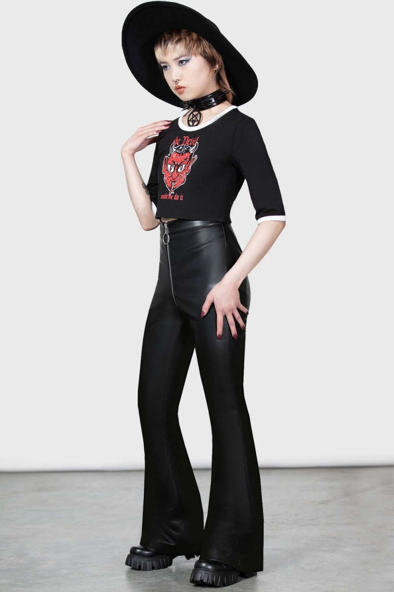 Killstar Mother Of Demons Flares Negros | 28369-BJLT
