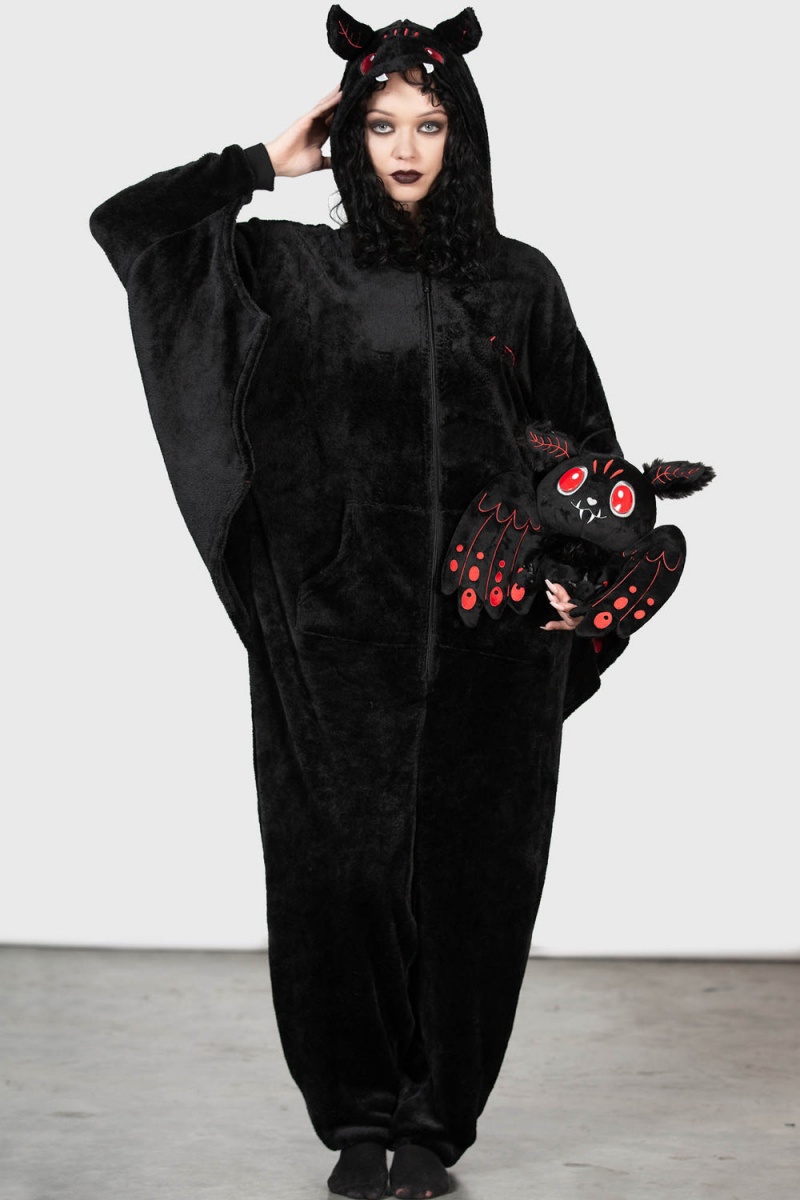Killstar Mothman Onesie Negros | 17095-CNIW