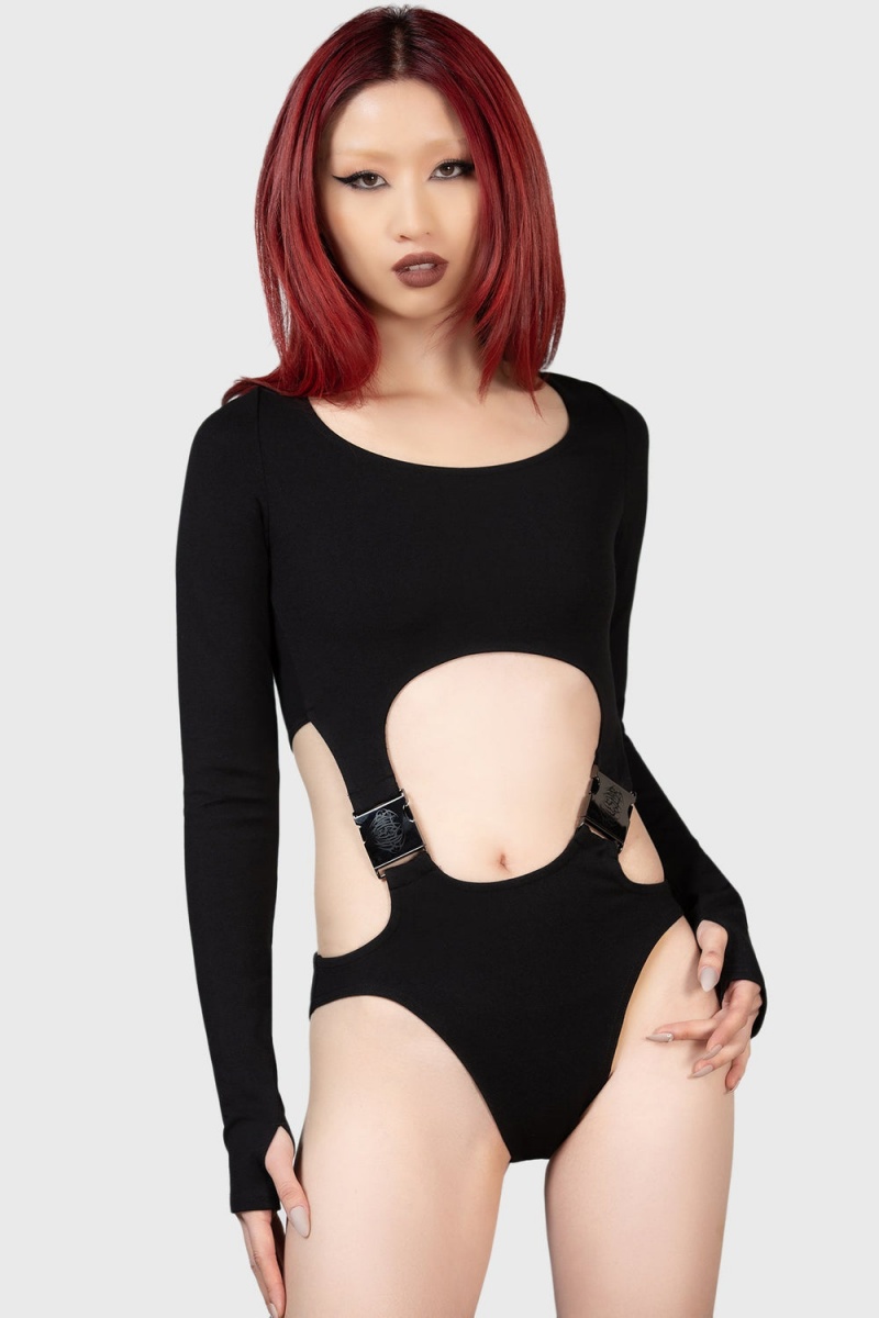 Killstar Mutation Bodysuit Negros | 16834-CAQZ