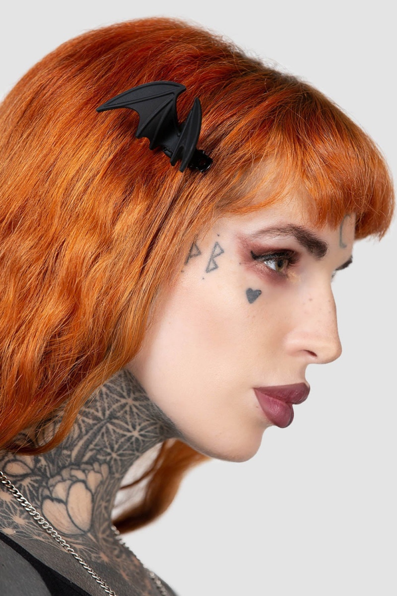 Killstar Night Creature Hair Clip Negros | 54721-PMOZ