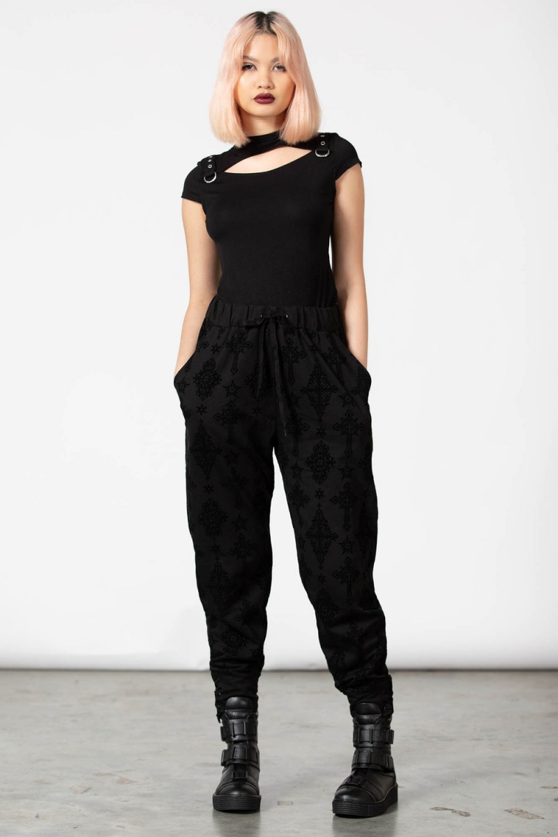Killstar Night Thirst Joggers Negros | 27561-XJPA