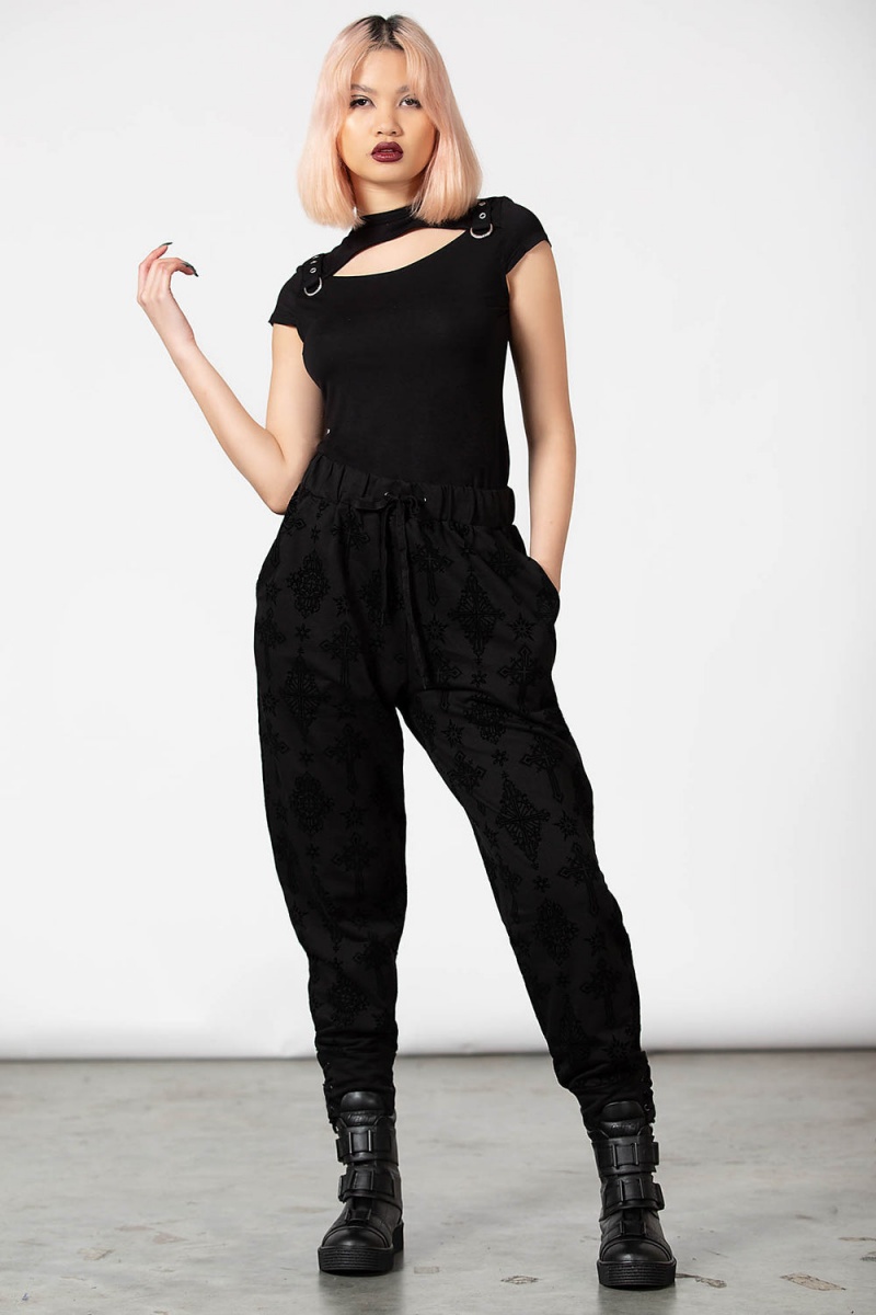 Killstar Night Thirst Joggers Negros | 27561-XJPA