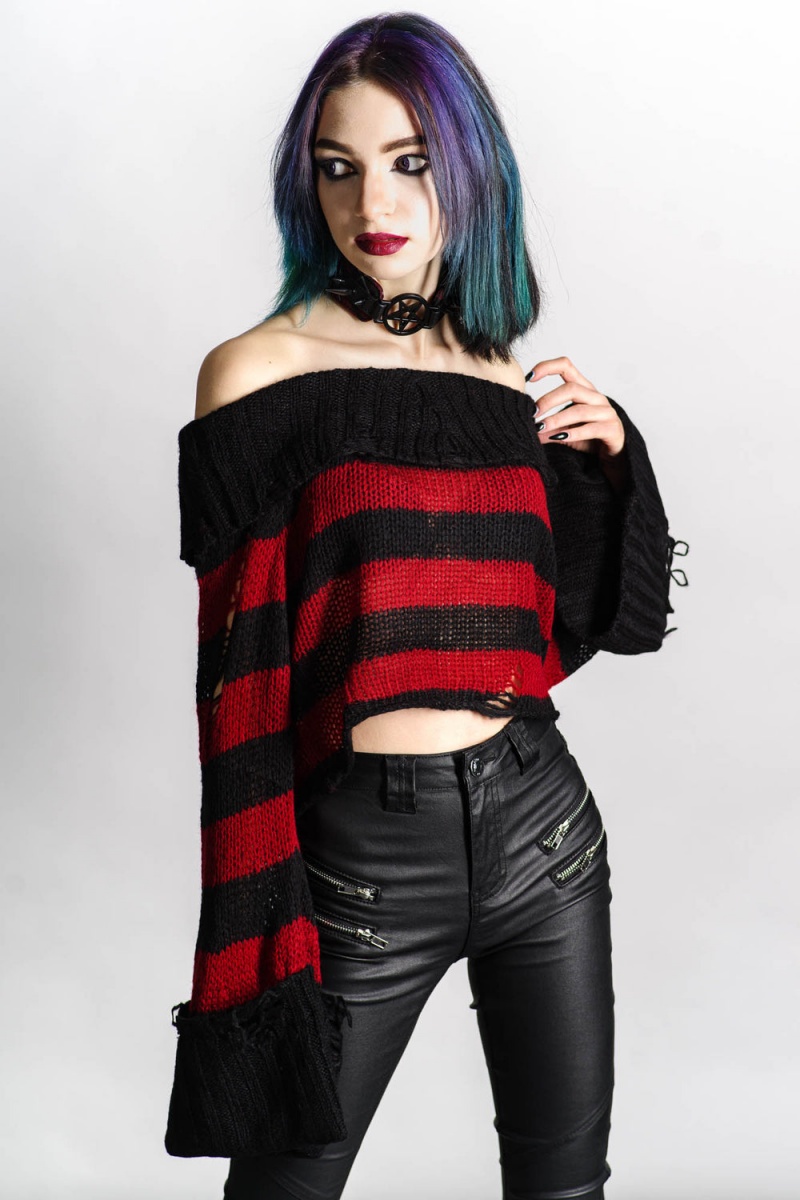 Killstar Nightmare Knit Sueter Rojos | 12479-SXWP