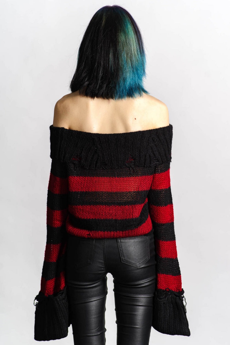 Killstar Nightmare Knit Sueter Rojos | 12479-SXWP