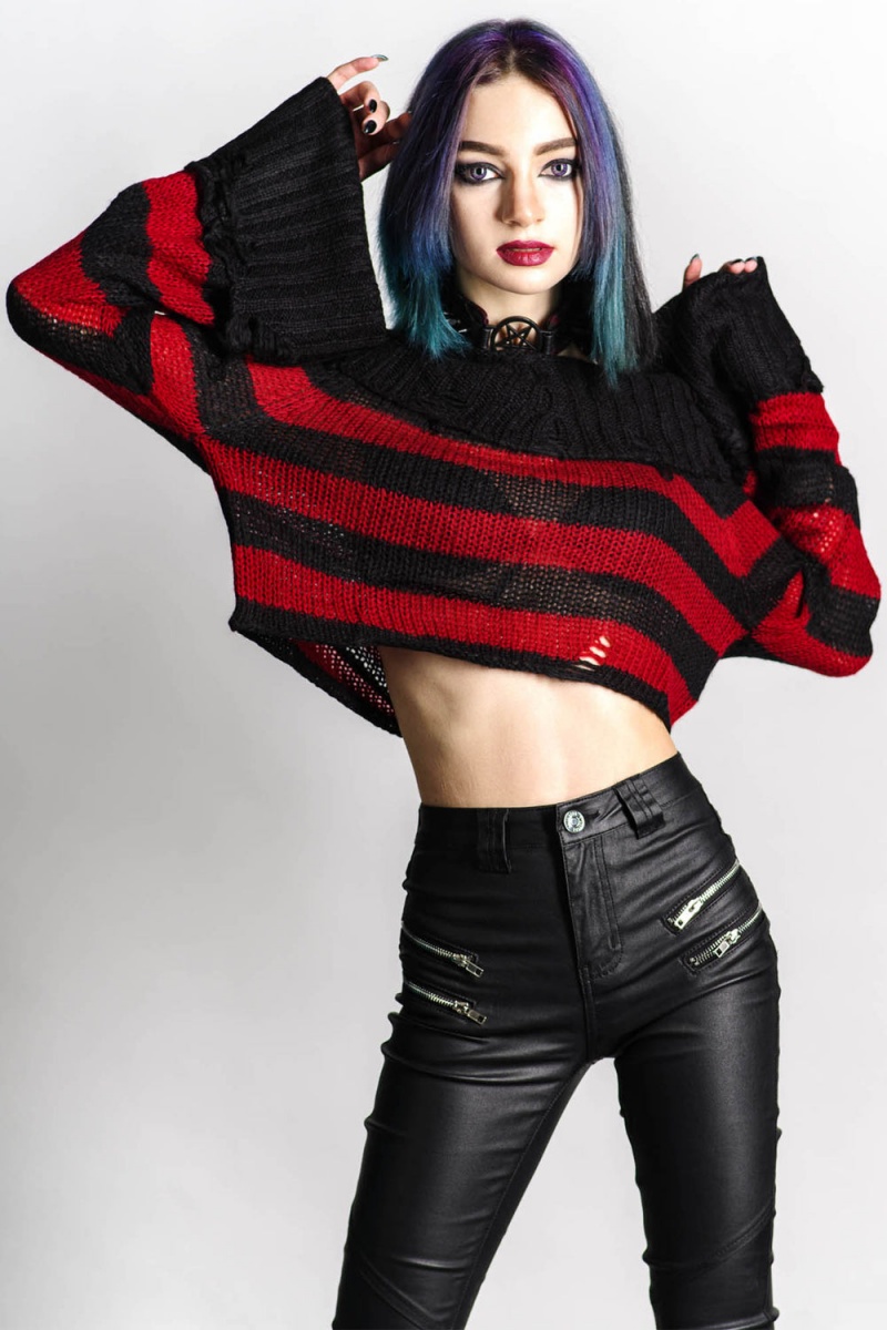 Killstar Nightmare Knit Sueter Rojos | 12479-SXWP