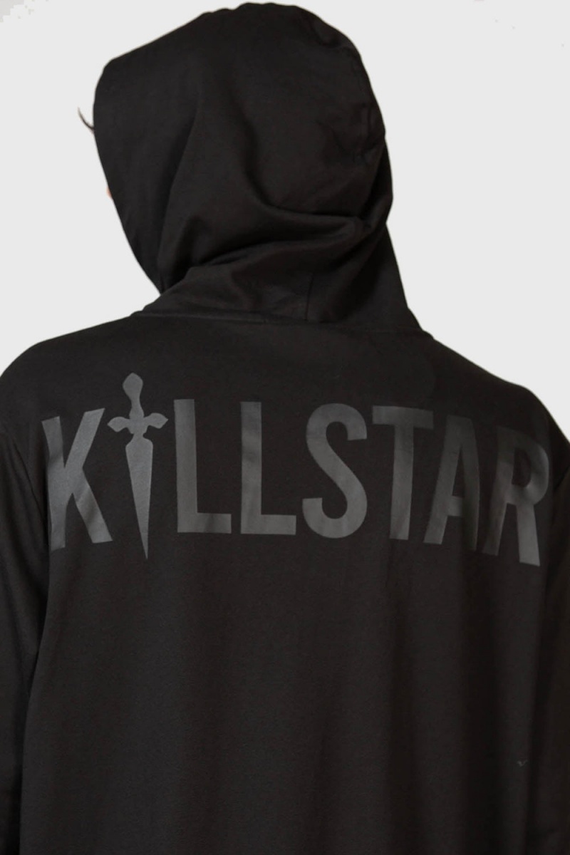 Killstar Nighttime Demise Hoodie Negros | 41052-RUGS
