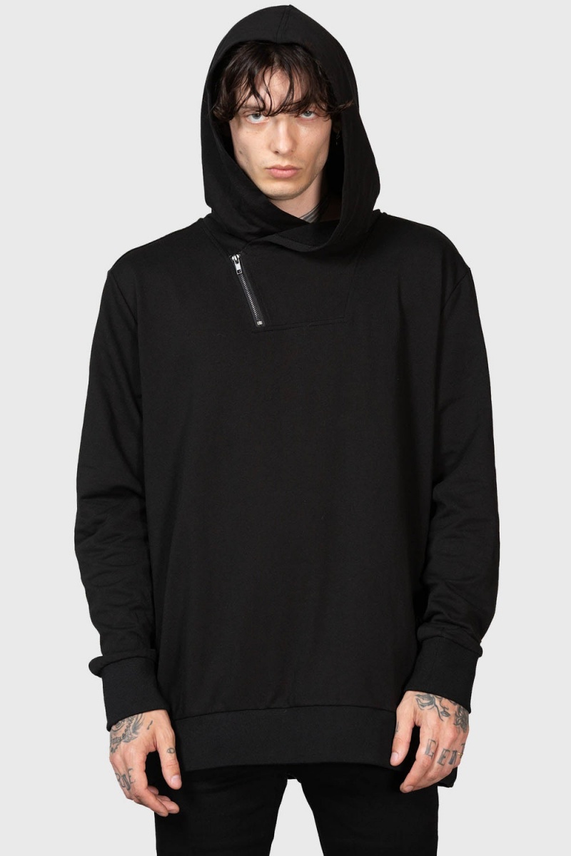 Killstar Nighttime Demise Hoodie Negros | 41052-RUGS