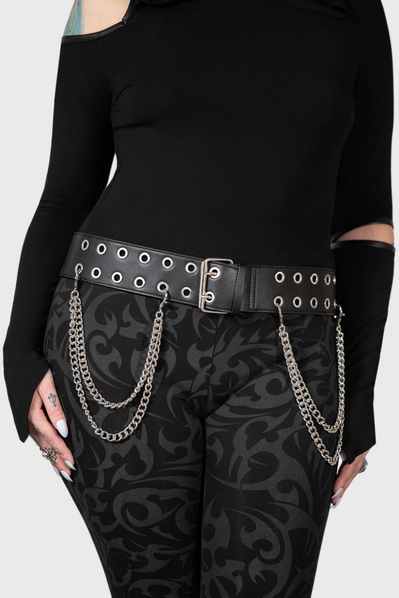 Killstar Nilfheim Belt Negros | 02983-KOXJ