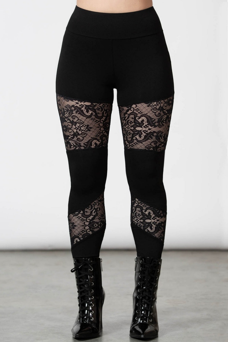 Killstar Nixie Leggings Negros | 28976-UHIJ