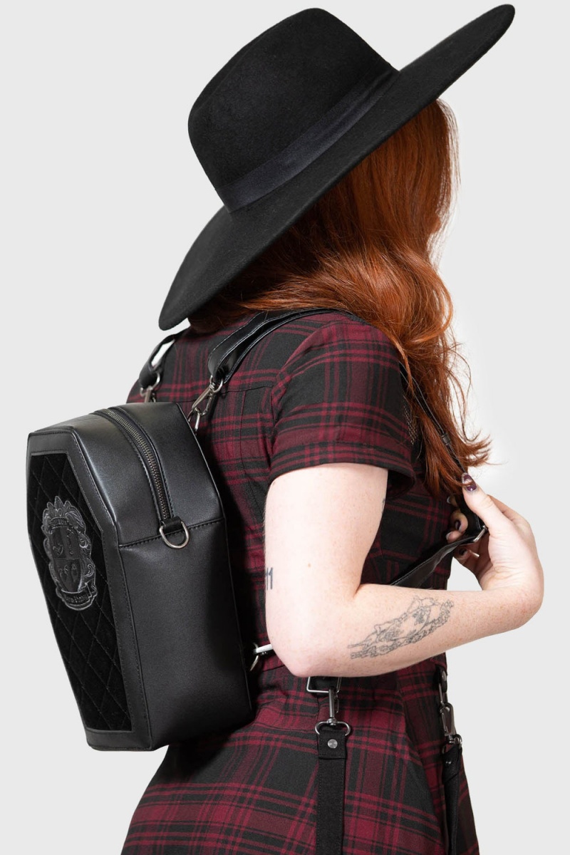 Killstar Otherworld Backpack Negros | 84372-BXNV