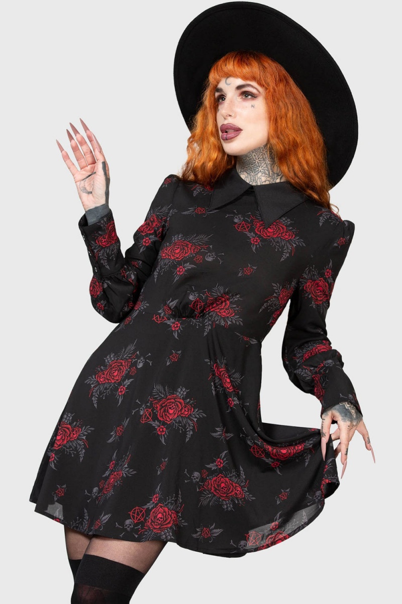 Killstar Pandora's Nightmare Vestido Rojos | 83917-WTKH