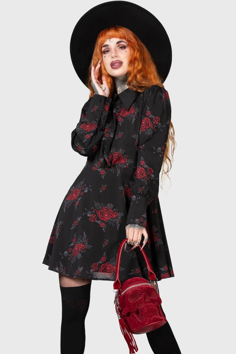 Killstar Pandora\'s Nightmare Vestido Rojos | 83917-WTKH