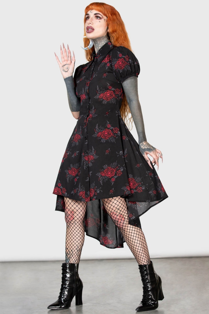 Killstar Pandora's Revenge Vestido Rojos | 83296-ITDH