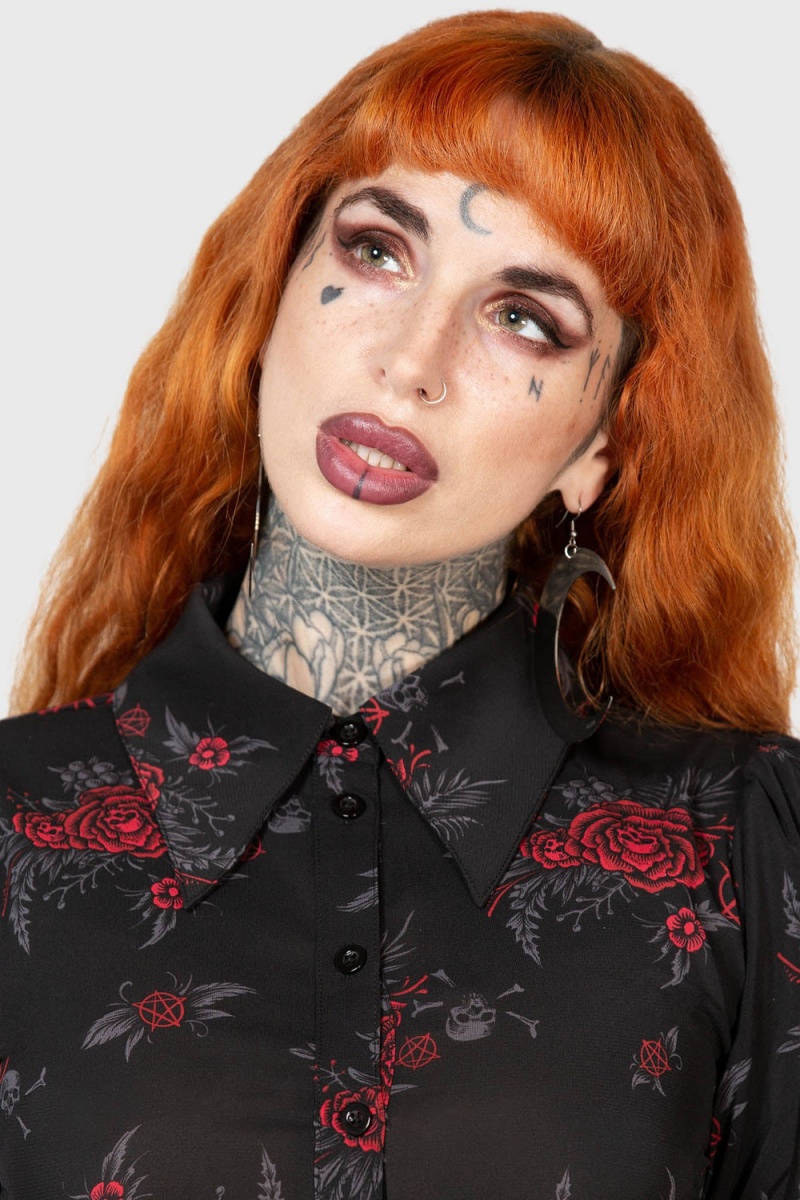 Killstar Pandora's Revenge Vestido Rojos | 83296-ITDH