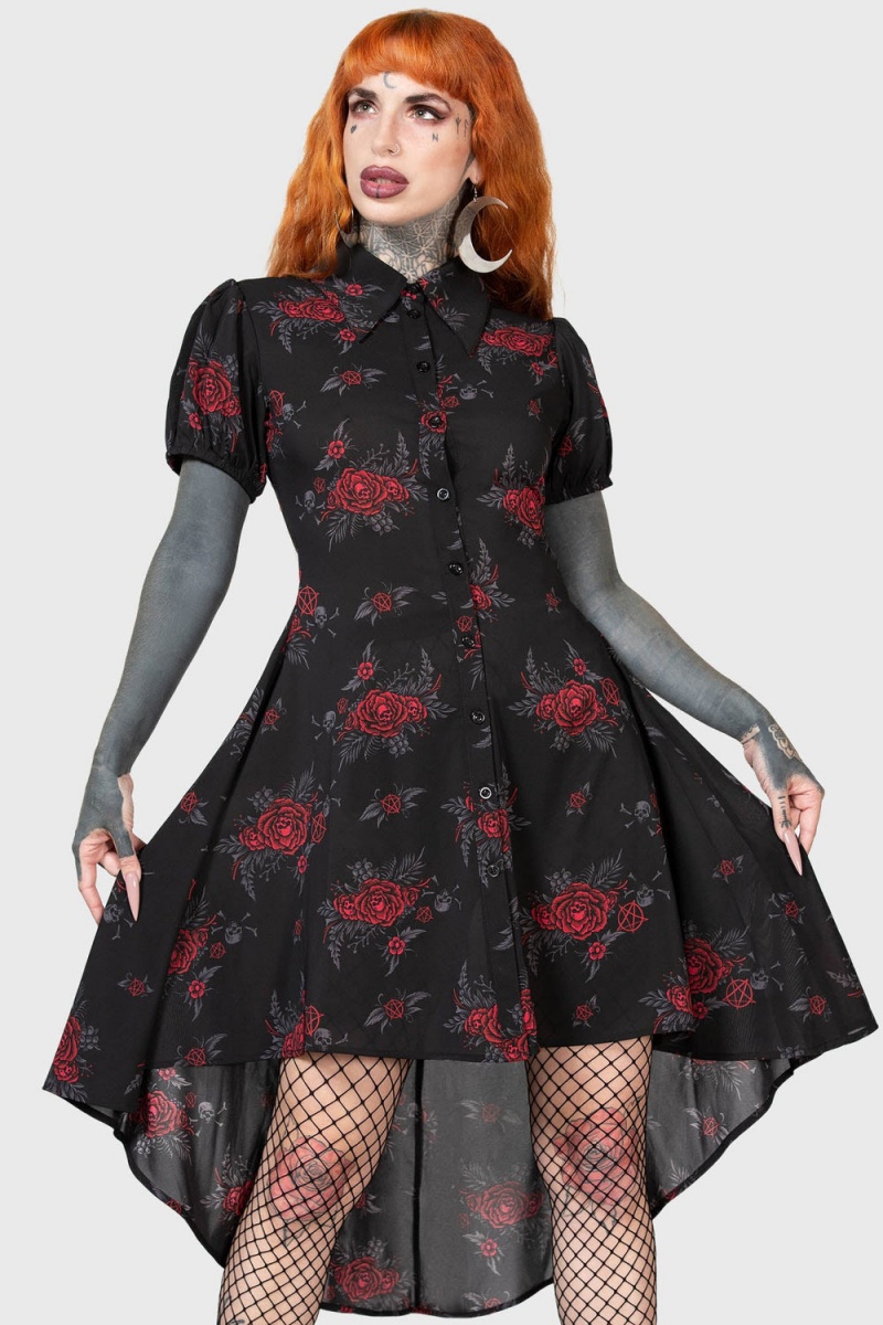 Killstar Pandora\'s Revenge Vestido Rojos | 83296-ITDH