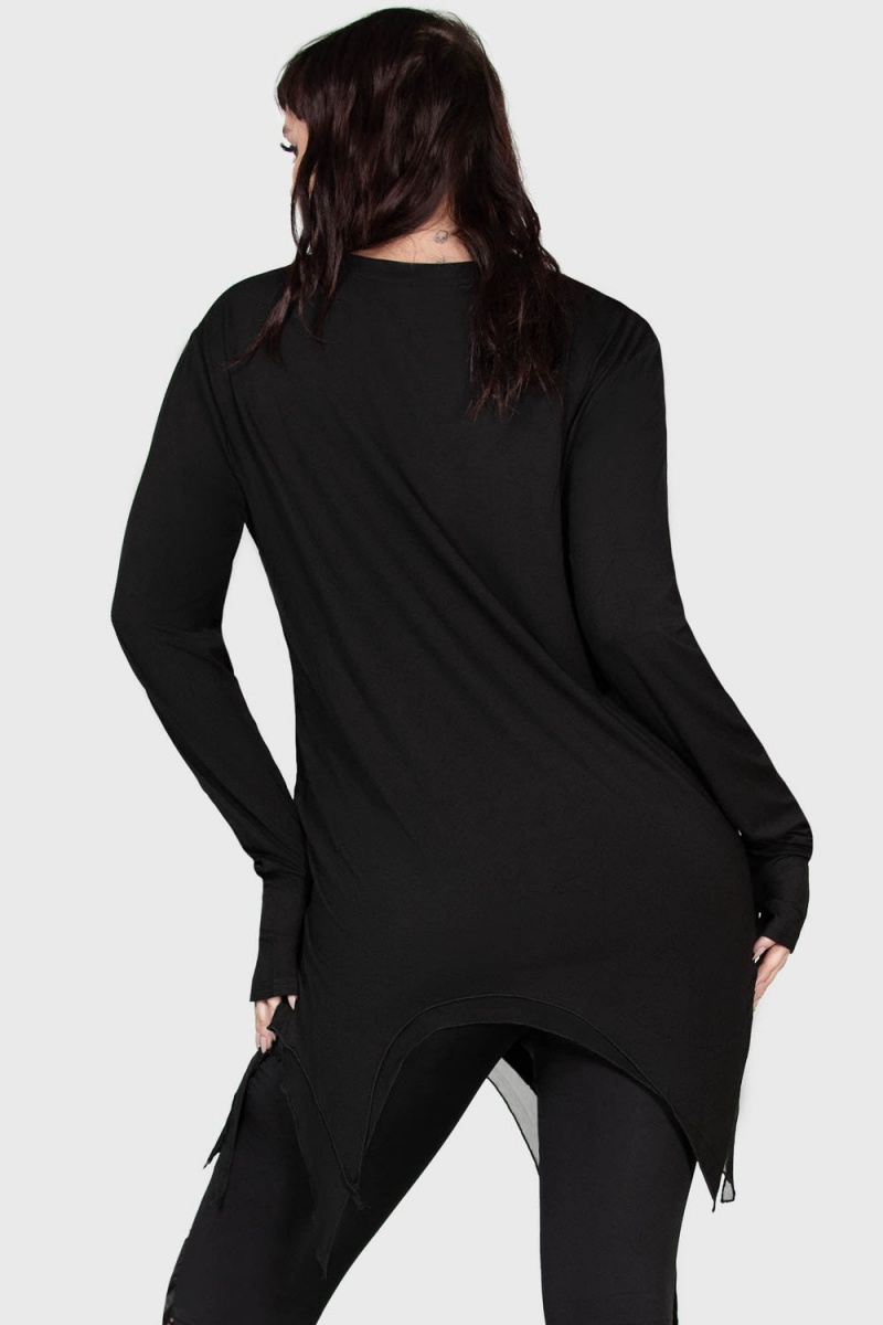 Killstar Parasite Top Negros | 36741-YXDQ