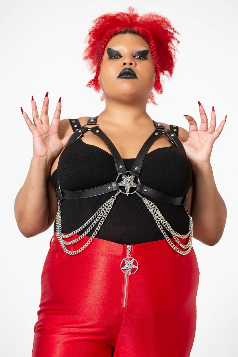 Killstar Party Ghoul Harness [PLUS] Negros | 58426-EVLP
