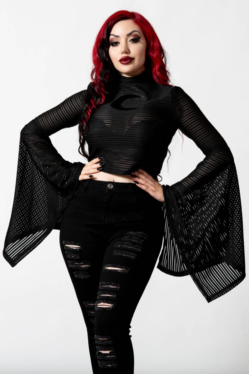 Killstar Phases A Rayas Top Negros | 36184-TDMP