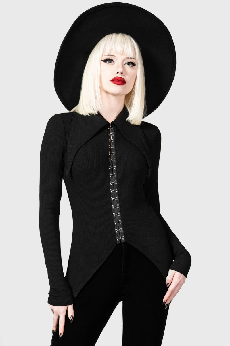 Killstar Phenex Shirt Negros | 90145-DZGV