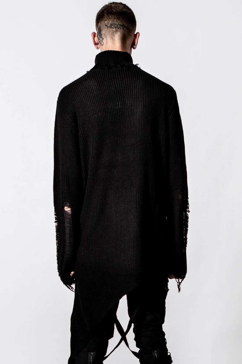 Killstar Placebo Knit Sueter Negros | 01976-GDAR