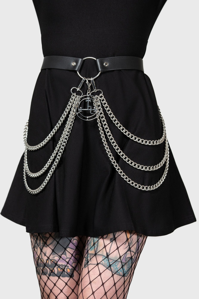 Killstar Poised Opulence Belt Negros | 31690-DJWN