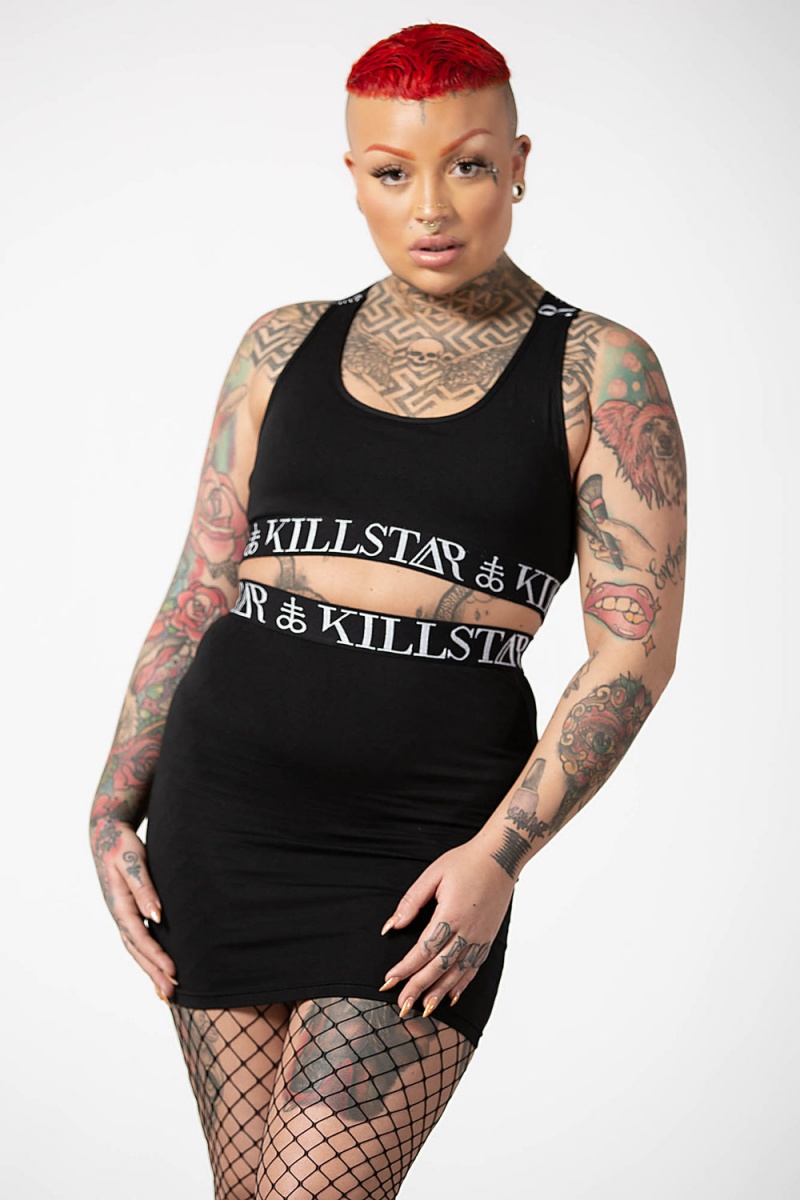 Killstar Prime Time Mini Skirt Negros | 23015-WCVD