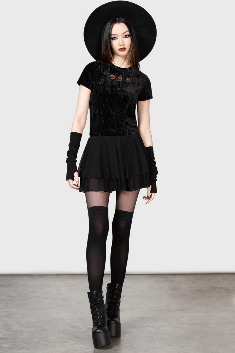 Killstar Prospector's Harvest Crop Top Negros | 38507-QMJE