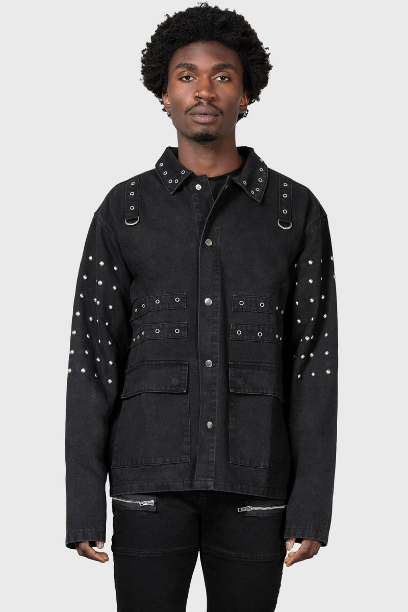 Killstar Punktured Shacket Negros | 28967-WHOX