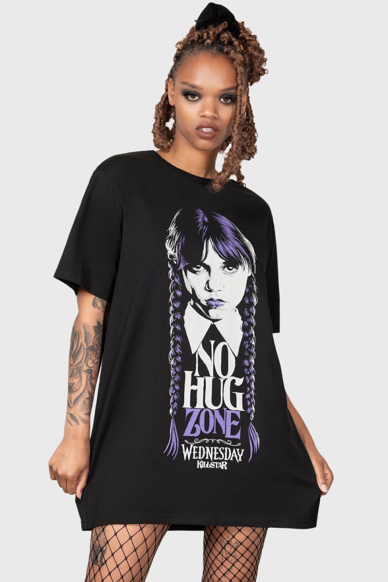 Killstar Ray Of Jet Black T-Shirt Negros | 43675-NWIV