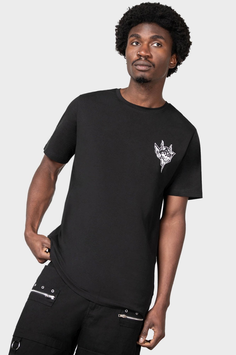 Killstar Rayn In Hell T-Shirt Negros | 58170-JUVI