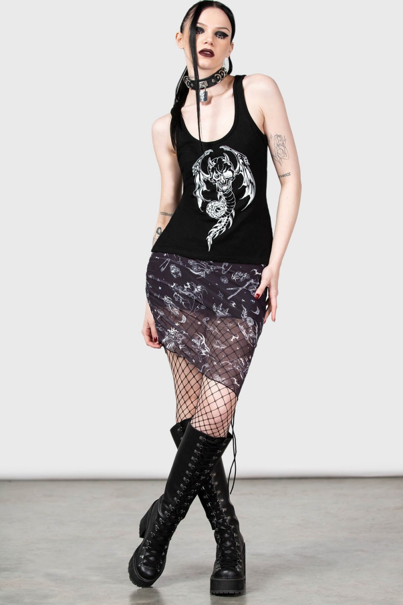 Killstar Rayn In Hell Tank Negros | 56234-SIKU