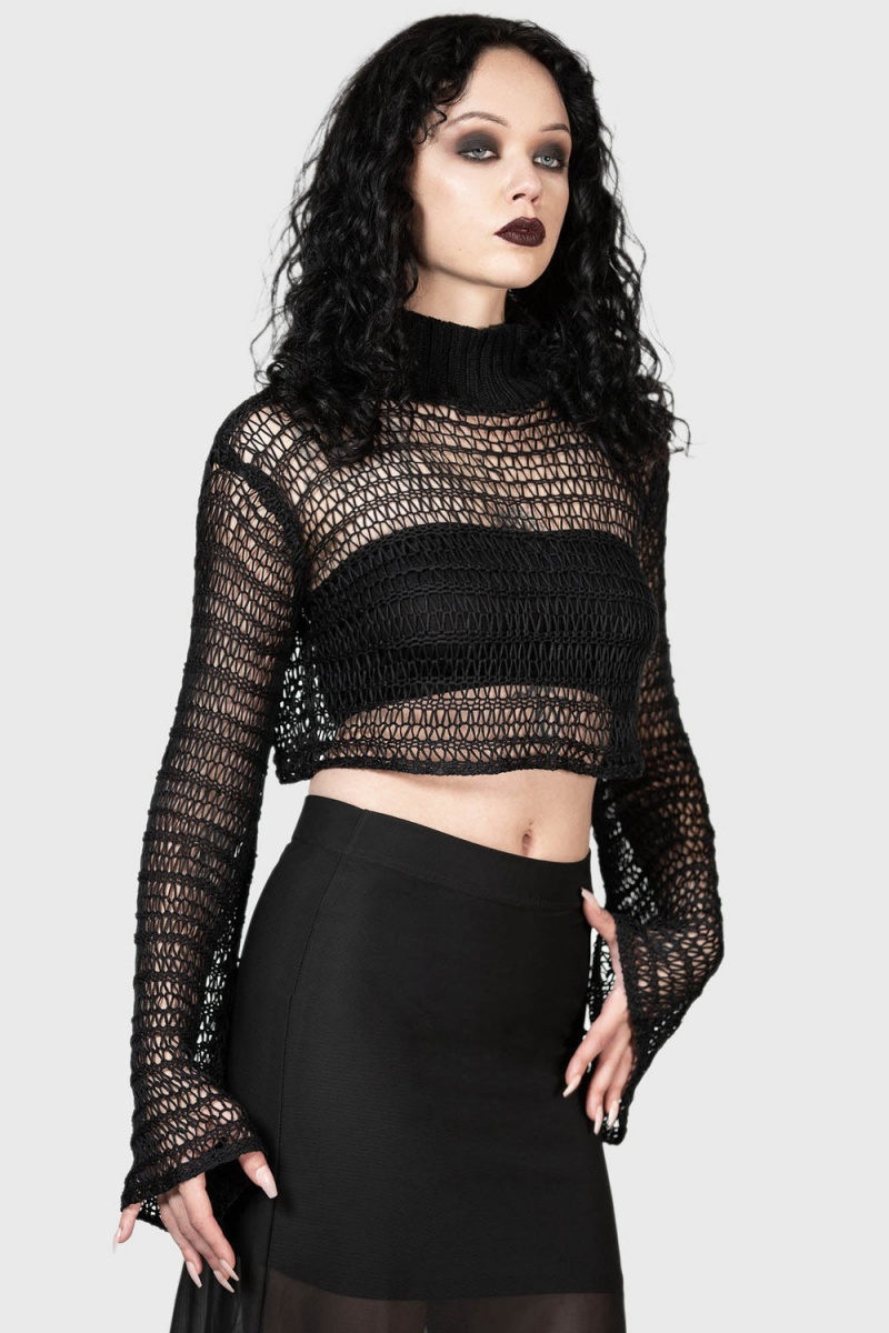 Killstar Reacher Sueter Negros | 68921-HCNE