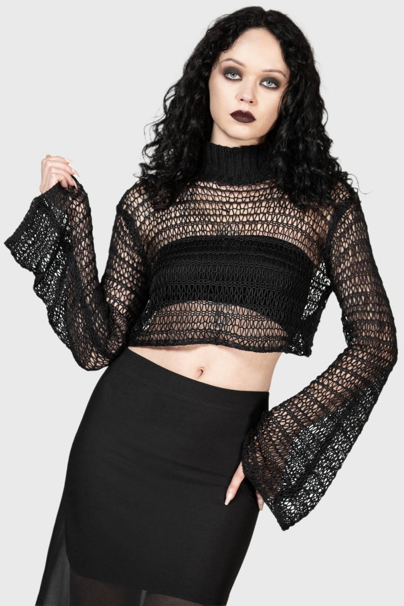 Killstar Reacher Sueter Negros | 68921-HCNE