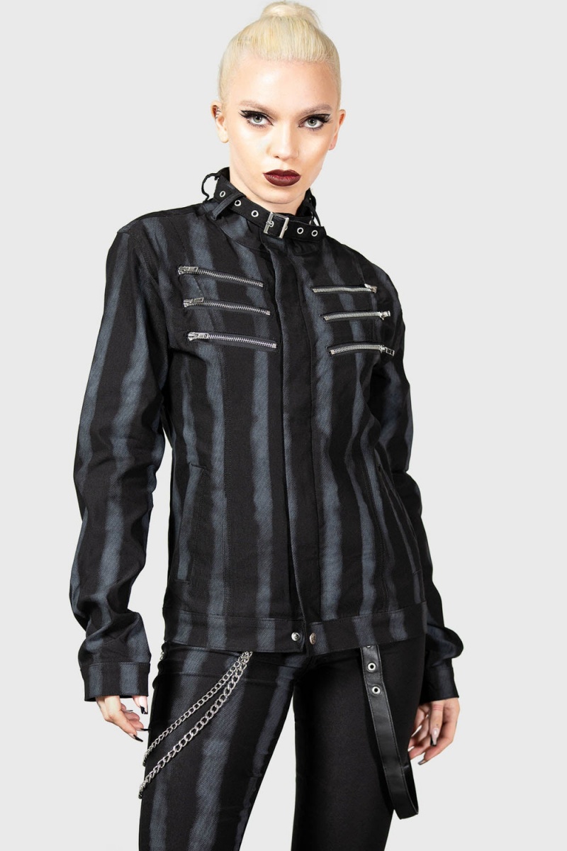 Killstar Reign And Roar Jacket Negros | 64502-XCDV