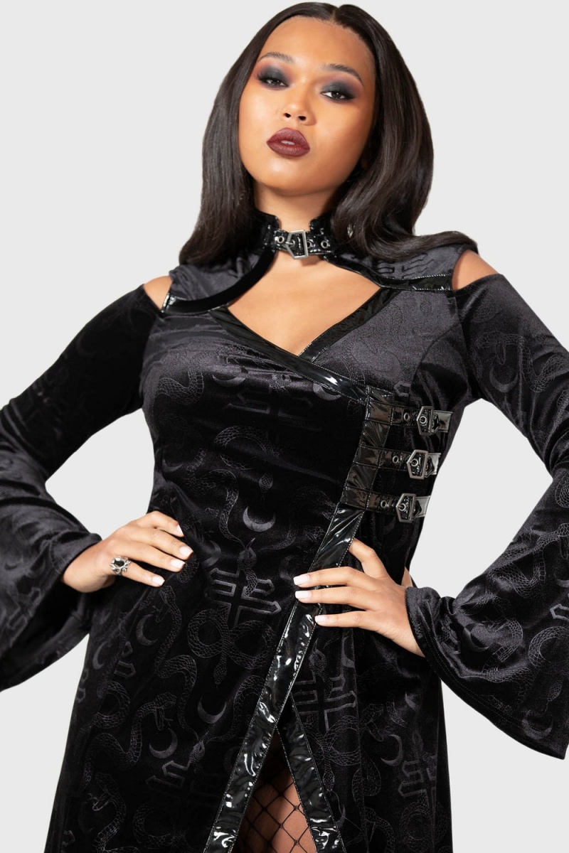 Killstar Reign Of Pyre Vestido Negros | 49785-YJPN