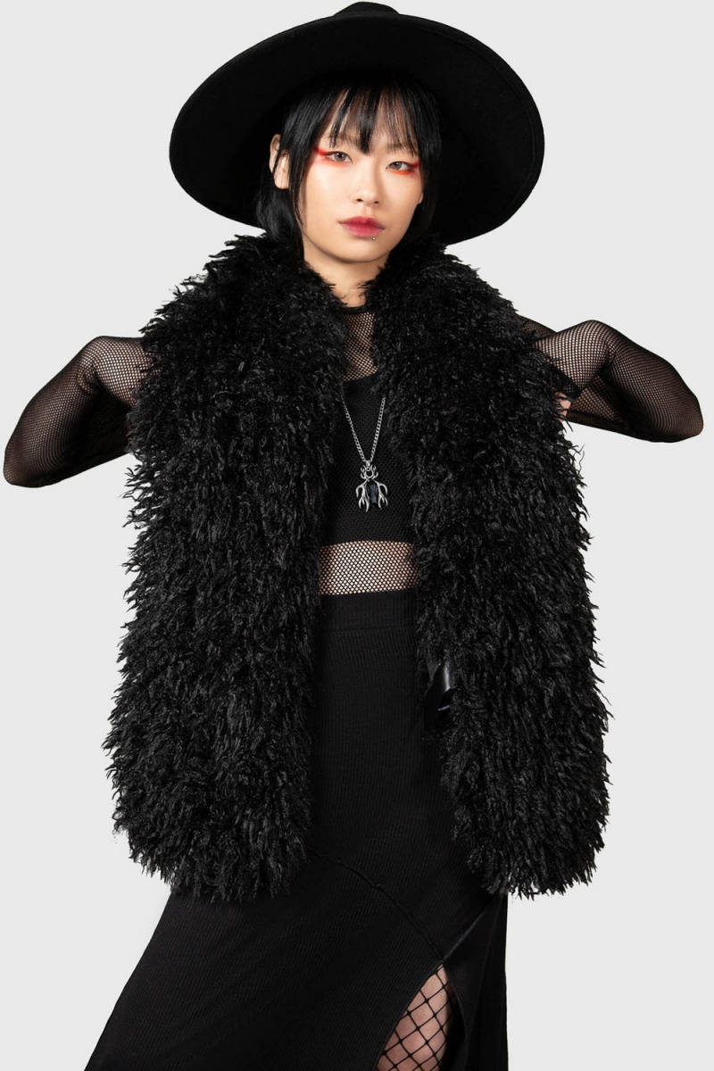 Killstar Rugged Night Scarf Negros | 89405-HSTZ